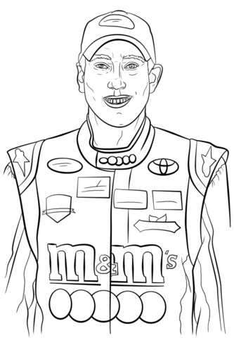 Kyle Busch Coloring Page